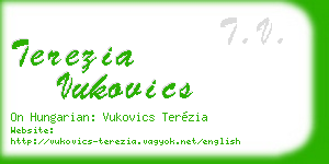 terezia vukovics business card